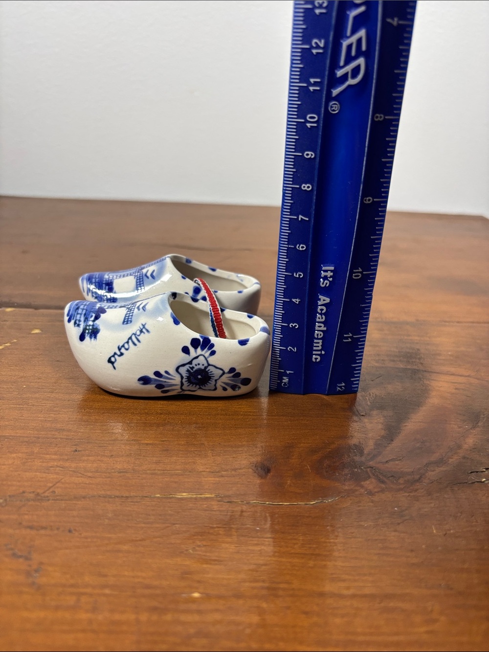 Delftblue Ceramic Souvenir Set Clog Shoe Holland Bonaire Dutch Home Decor Travel - Picture 9 of 13